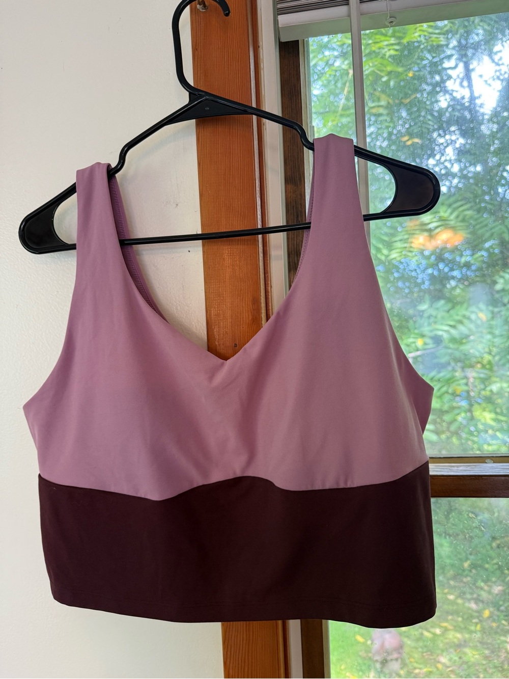 Old Navy Two-Tone Pink and Plum Sports Bralette